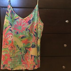 Lilly Pulitzer silk tank top